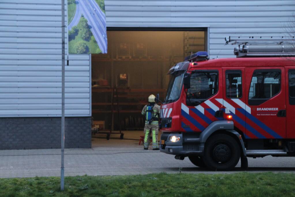Brand in werkplaats Trilo