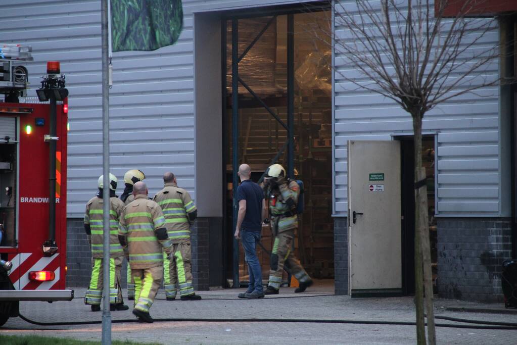 Brand in werkplaats Trilo
