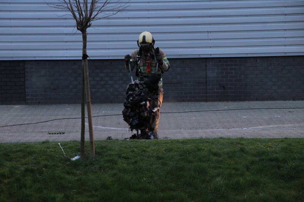 Brand in werkplaats Trilo