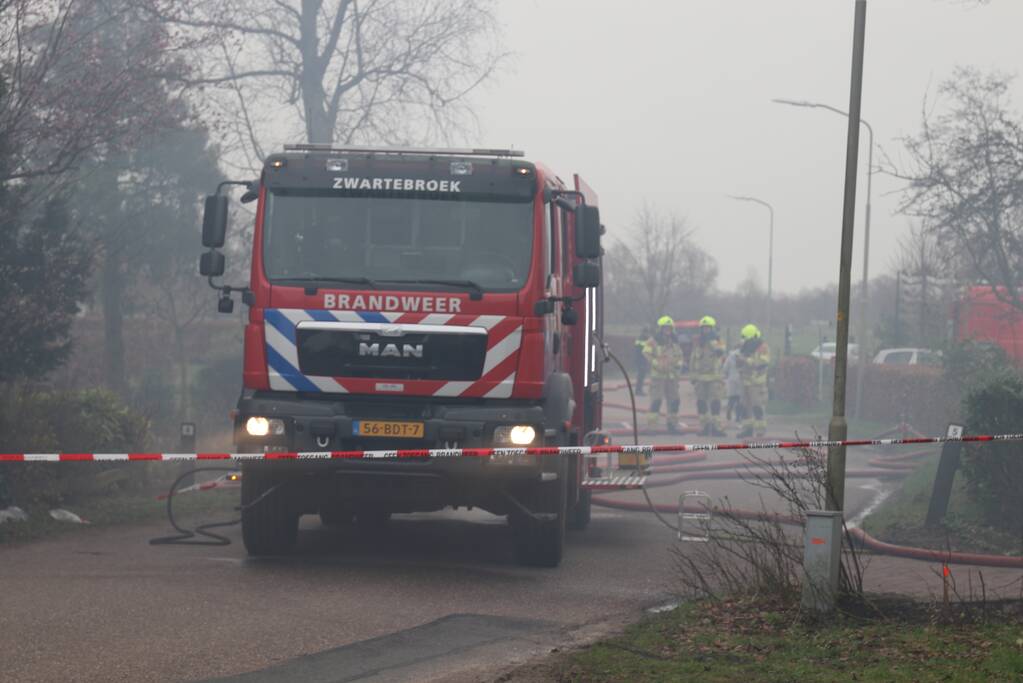 Chalet en schuur verwoest door uitslaande brand