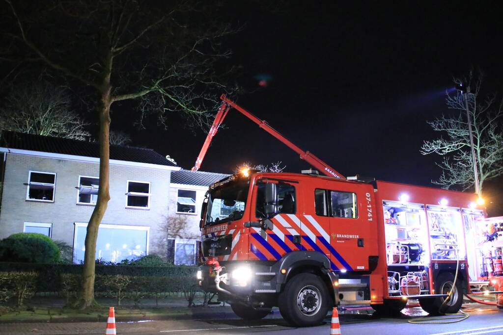 Wasmachine of droger vat vlam in woning