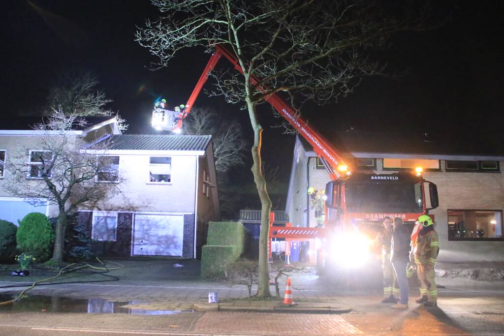 Wasmachine of droger vat vlam in woning