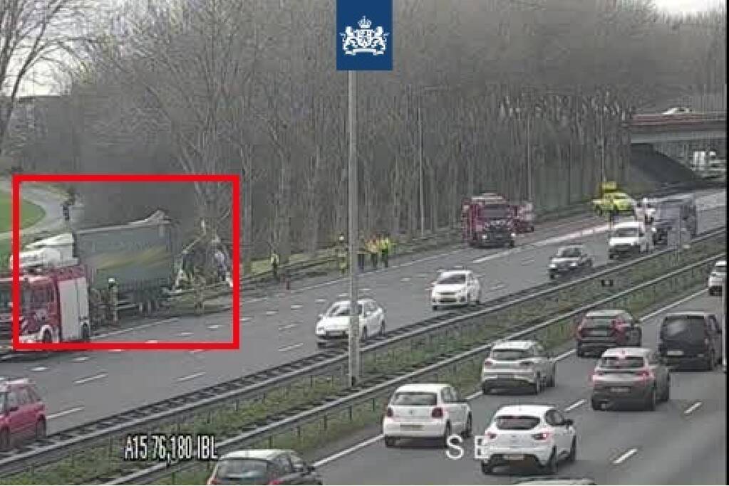 Lange files na ongeval met vrachtwagen