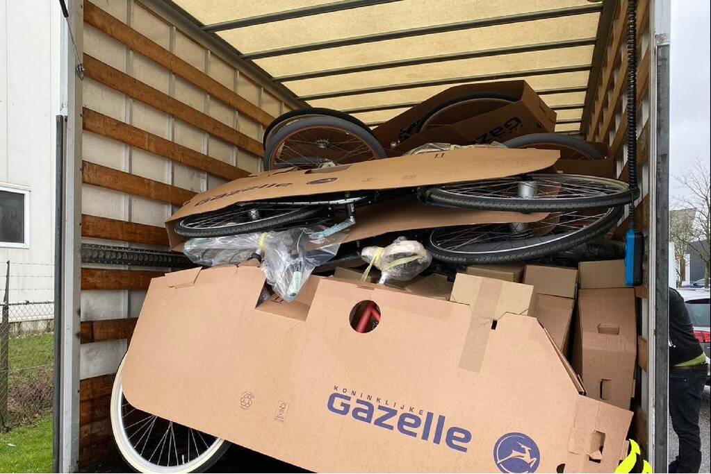 Vrachtwagen vol met gestolen fietsen aangetroffen