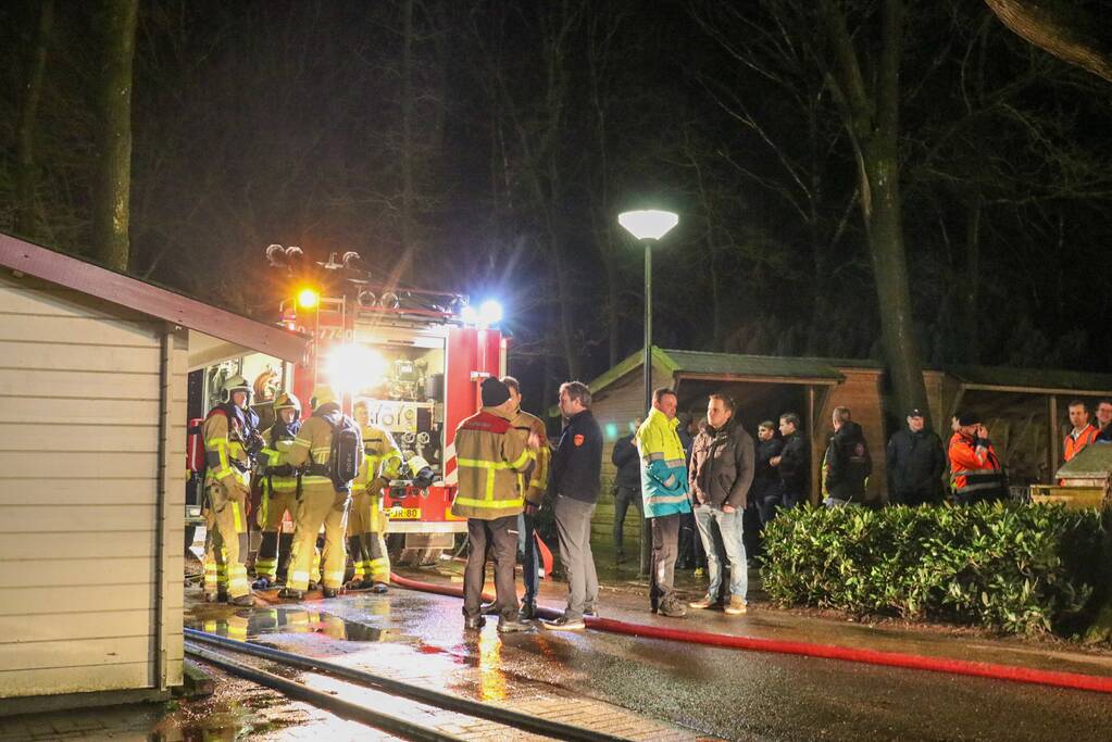 Brandweer oefent in oud verzorgingstehuis