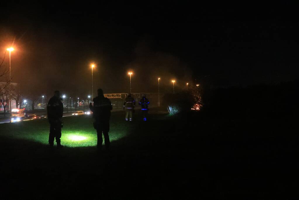 Gedumpte scooter in brand gestoken