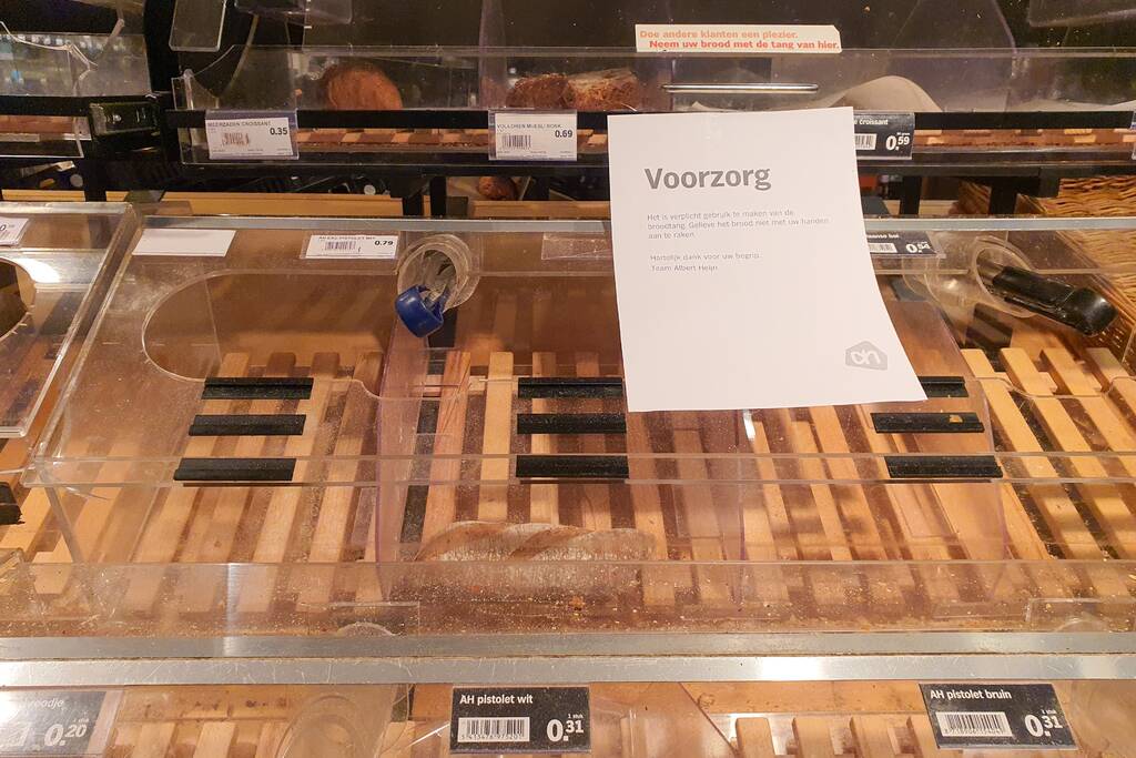 Ook lege schappen in Rotterdamse supermarkten