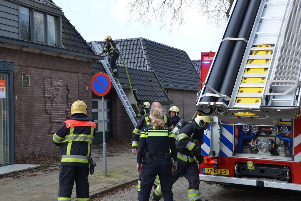 Brand in leegstaand winkelpand