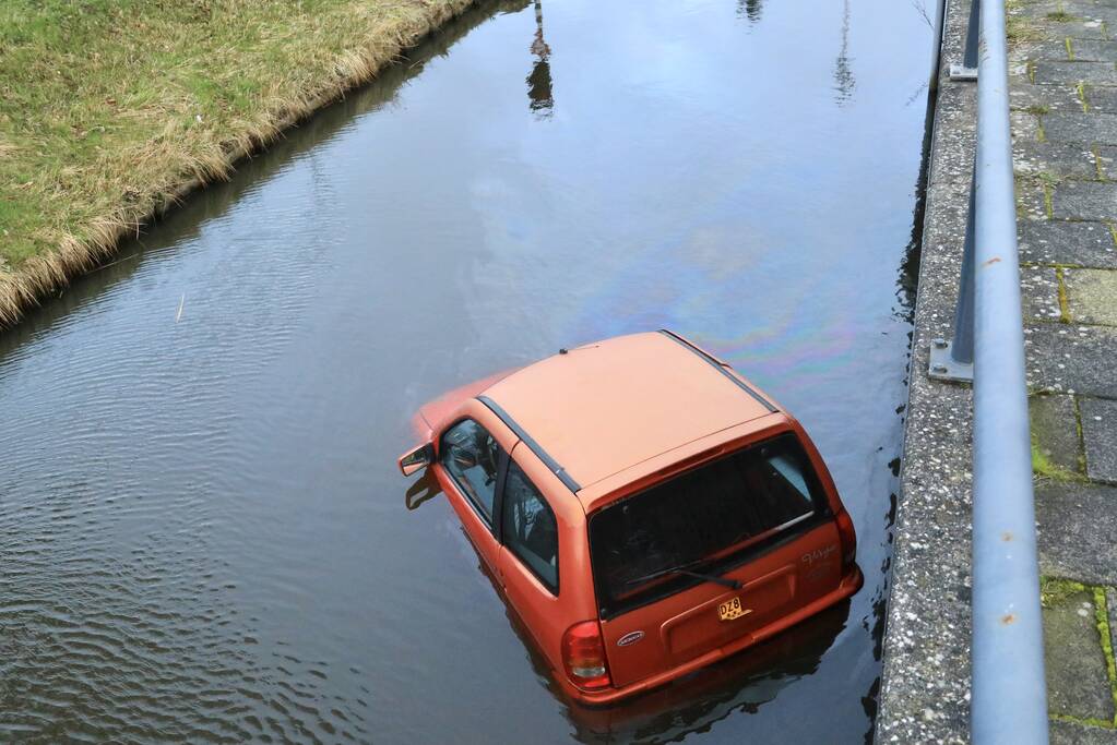 Brommobiel belandt te water voor Piet Klerkx