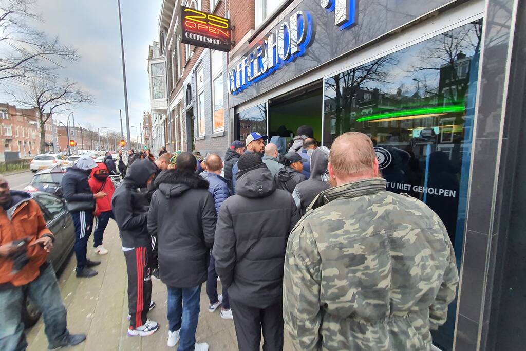 Gehamster bij coffeeshops