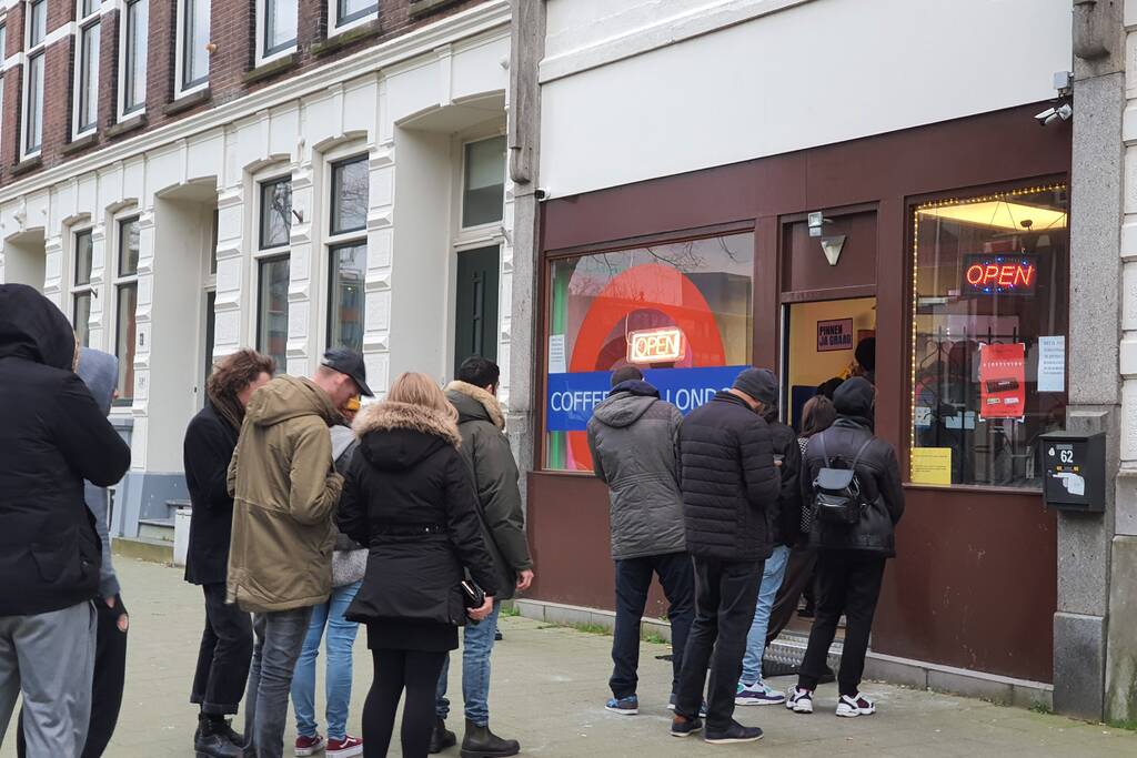 Gehamster bij coffeeshops