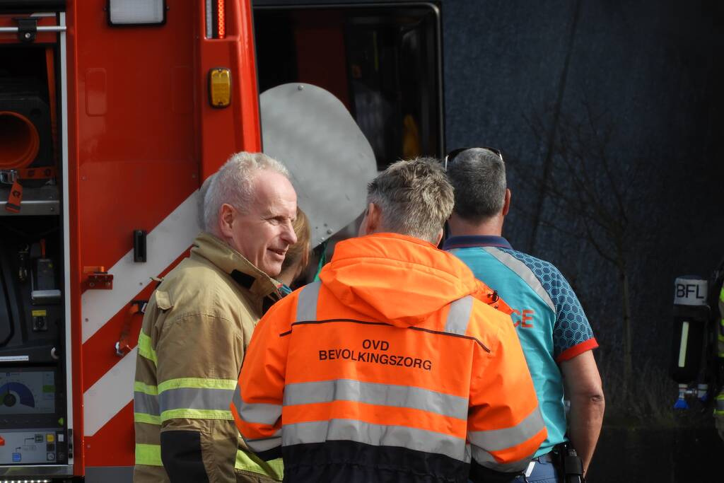 Voormalig pand Getronics Data Centre vol rook