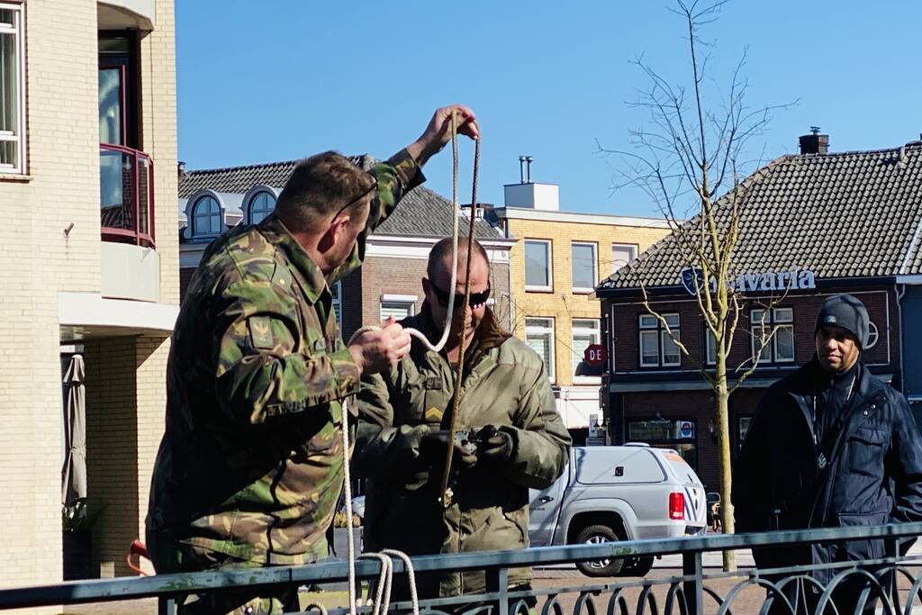 Aangetroffen granaat in de Aa tot ontploffing gebracht