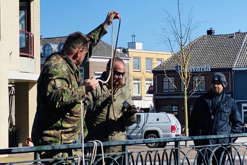 Aangetroffen granaat in de Aa tot ontploffing gebracht