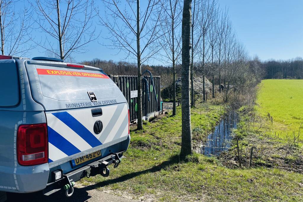 Aangetroffen granaat in de Aa tot ontploffing gebracht