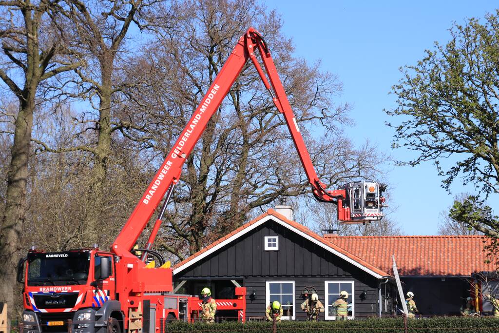 Brand in schoorsteen snel onder controle