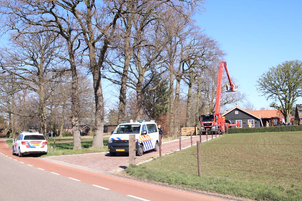 Brand in schoorsteen snel onder controle