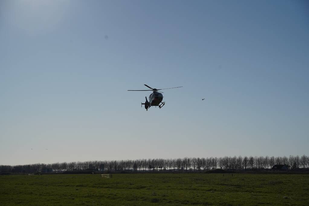 Bestelbus crasht frontaal tegen boom