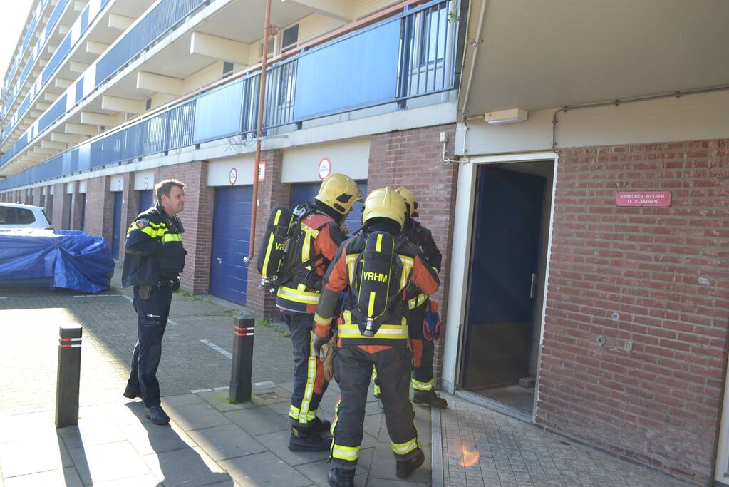 Gaslucht in kelderruimte flatwoning