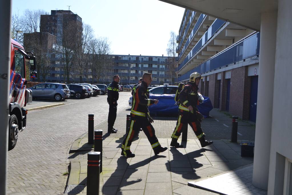 Gaslucht in kelderruimte flatwoning