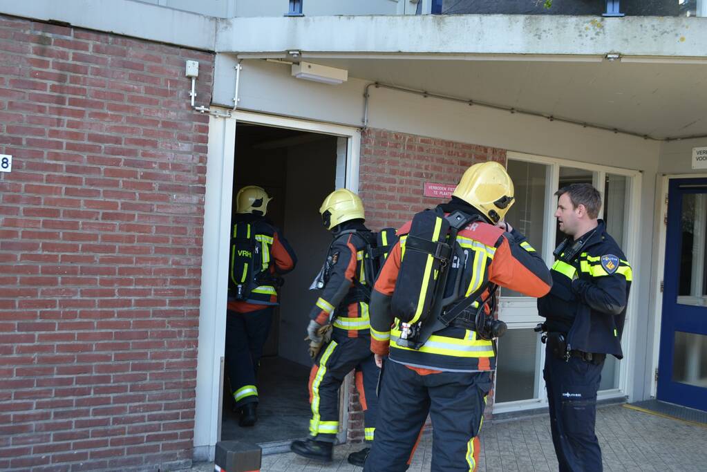 Gaslucht in kelderruimte flatwoning