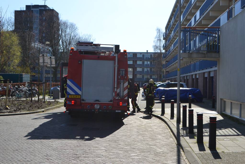 Gaslucht in kelderruimte flatwoning