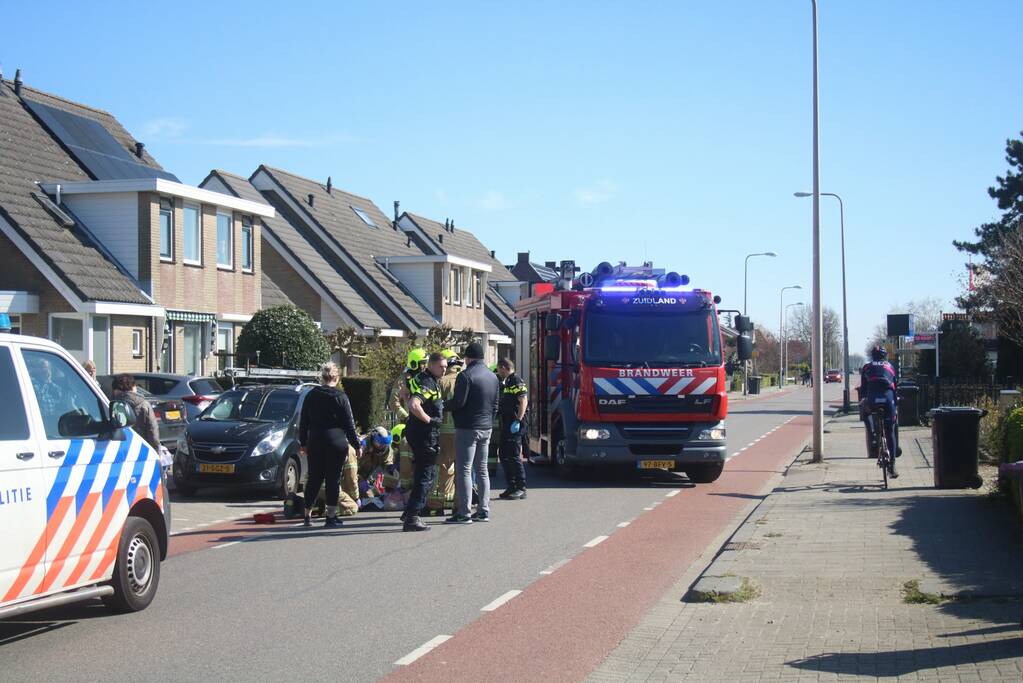 Fietser zwaargewond na aanrijding