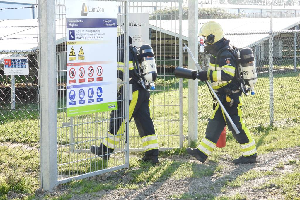 Brand in transformatoren zonnepanelenveld LontZon