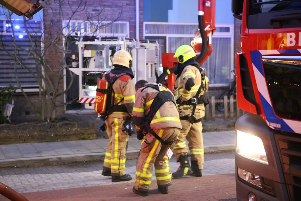 Brand op zolder van woning