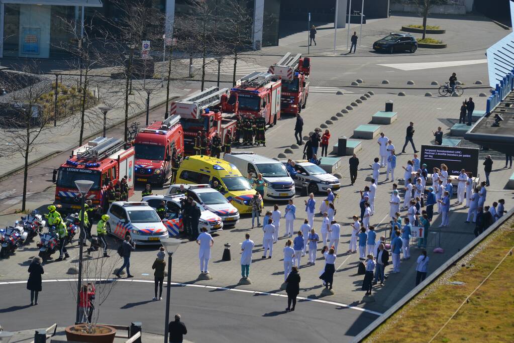 Eerbetoon aan zorgmedewerkers LUMC