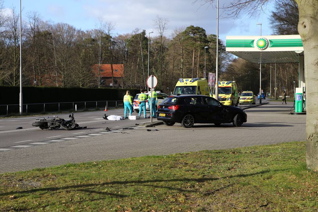 Motorrijder overleden na ongeval met een auto
