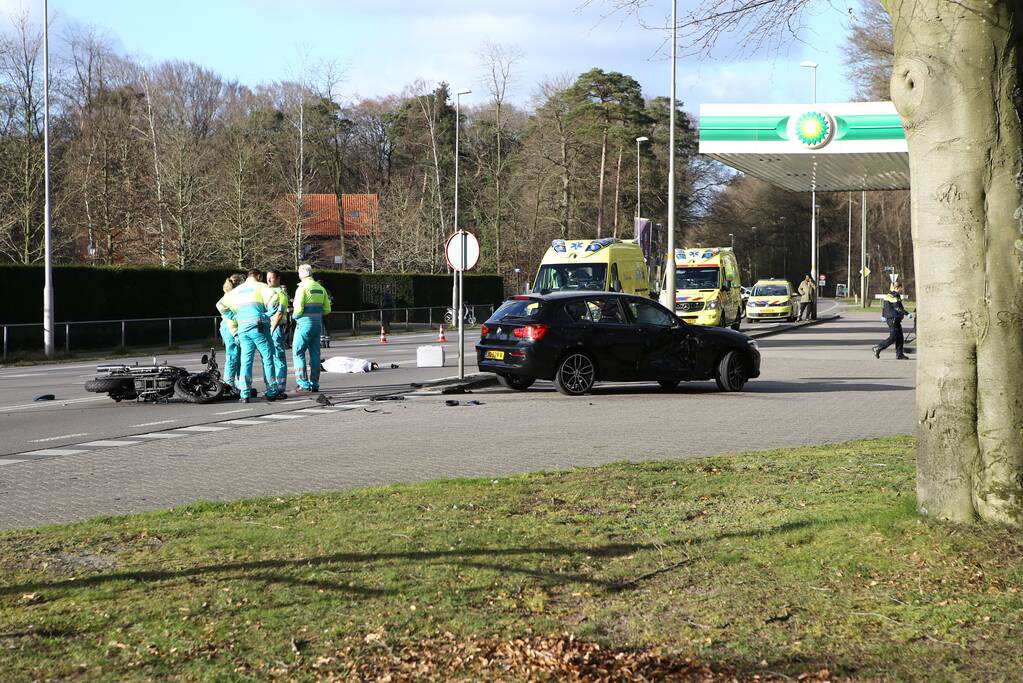 Motorrijder overleden na ongeval met een auto