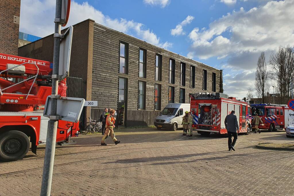 Brand in bedrijfspand
