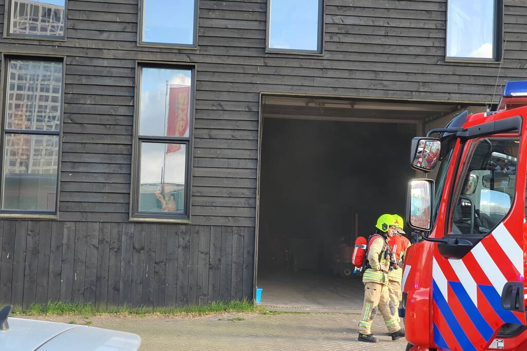 Brand in bedrijfspand