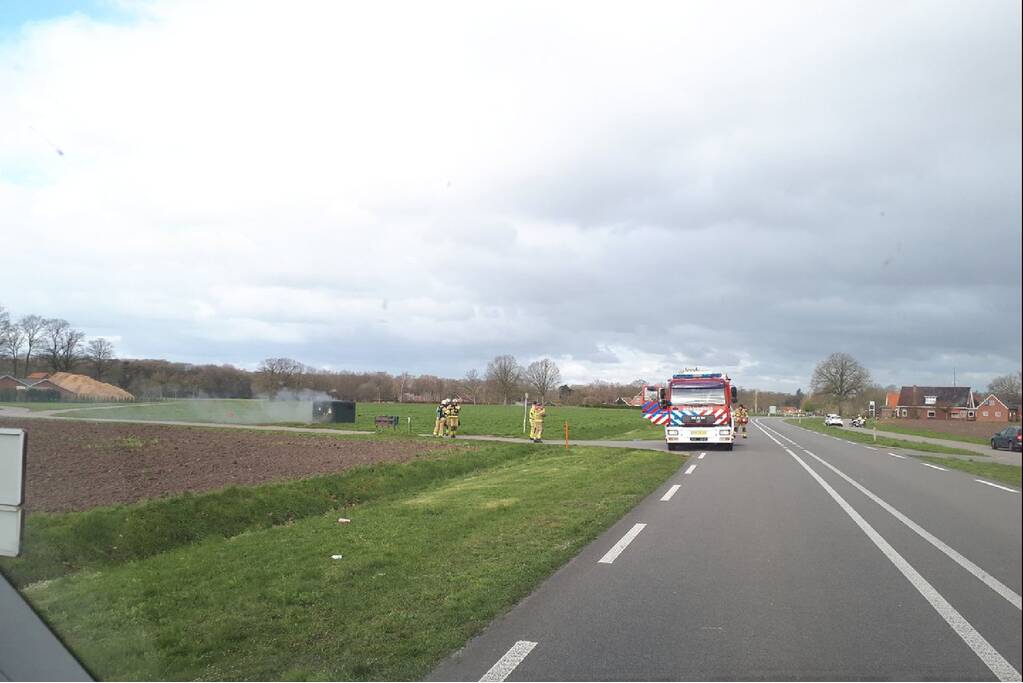 Grote stroomstoring vanwege brand in elekriciteitshuisje