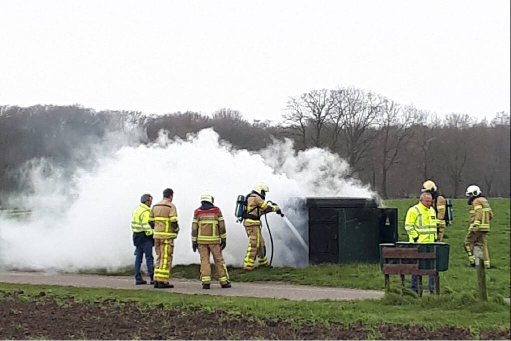 Grote stroomstoring vanwege brand in elekriciteitshuisje