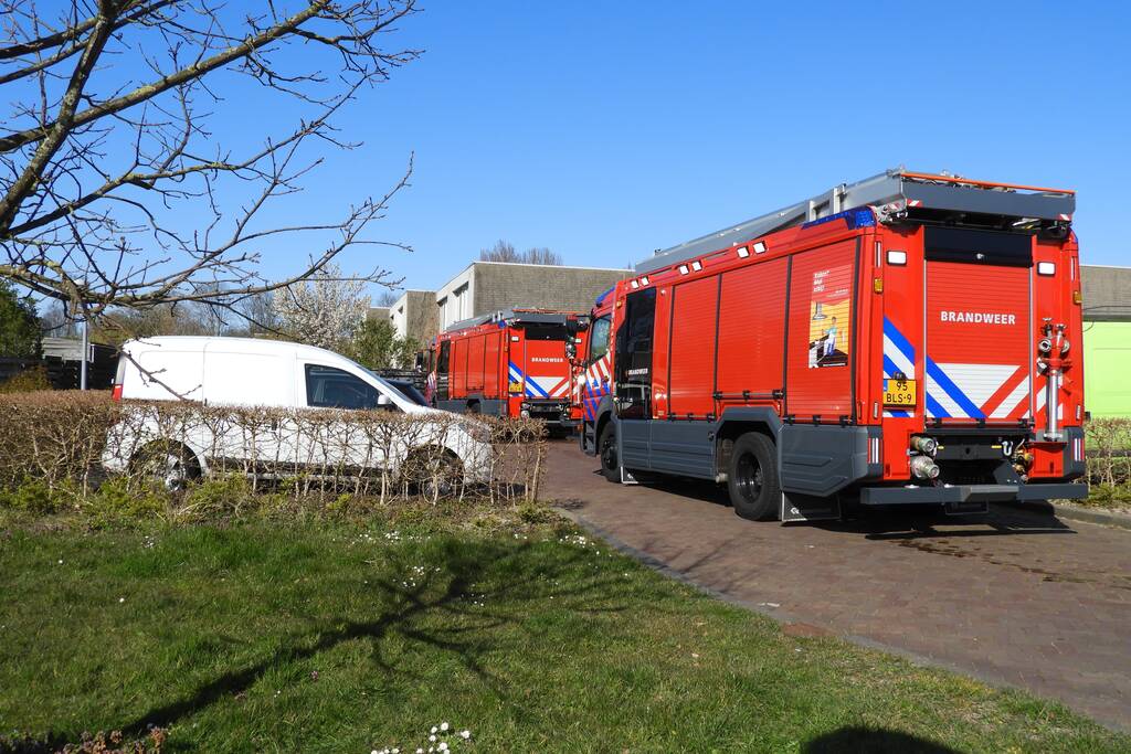 Brand in keuken van woning