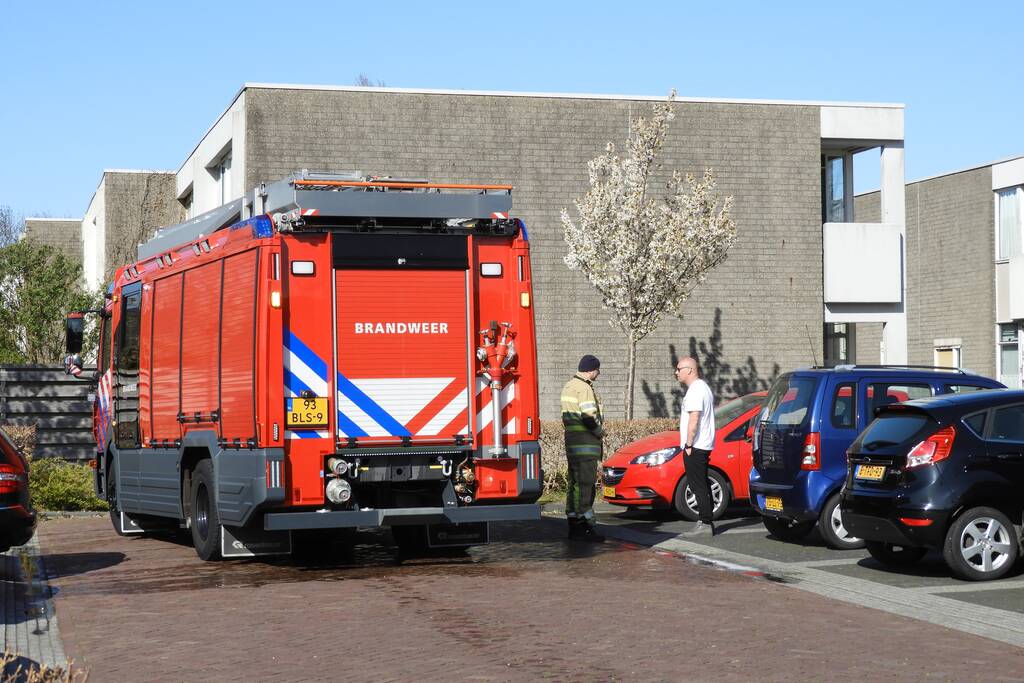 Brand in keuken van woning