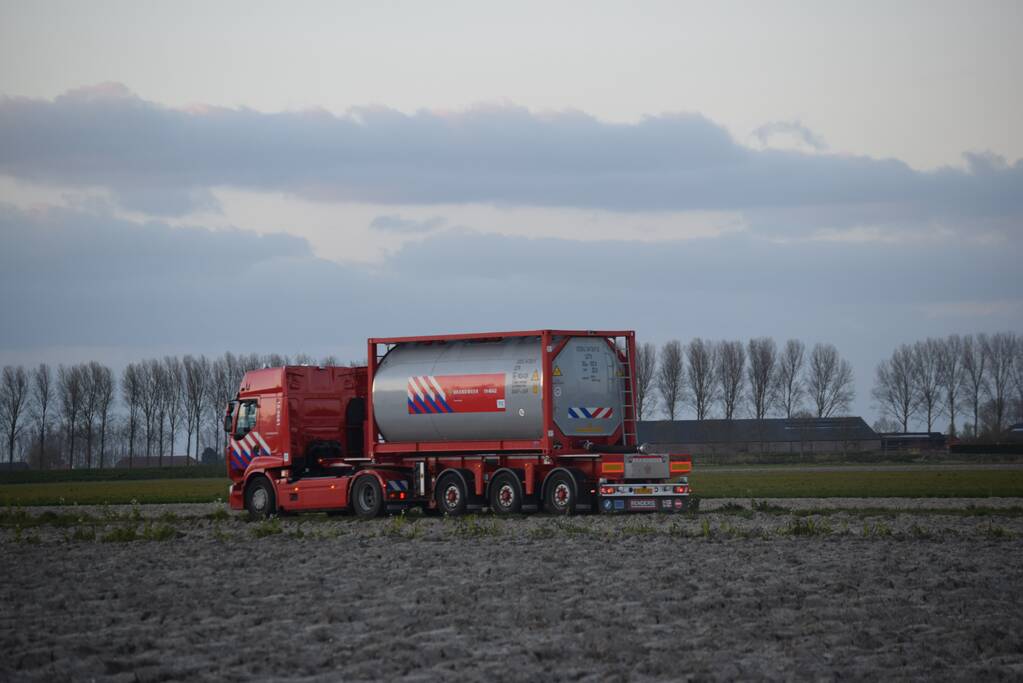 Flinke rookontwikkeling bij brand in composthoop