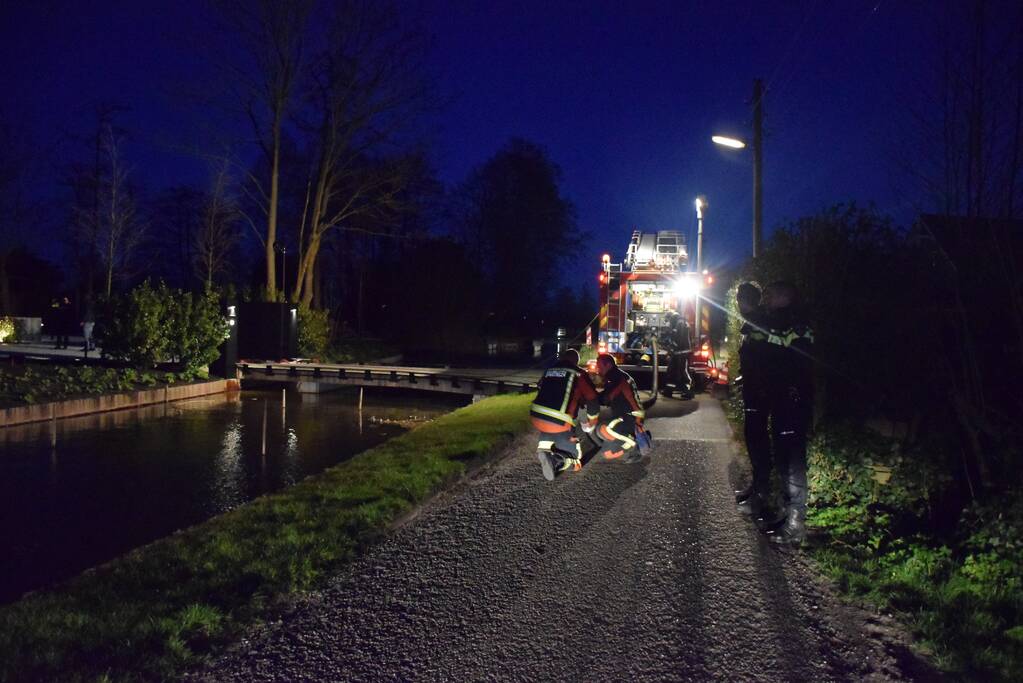 Uitslaande brand in nieuwbouw woning