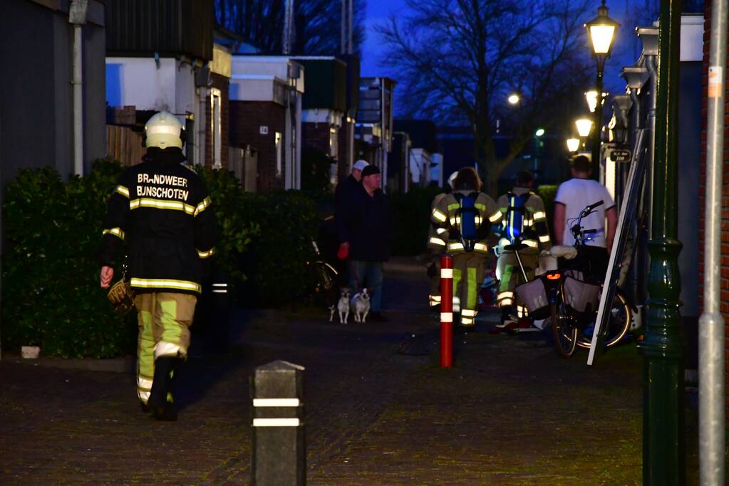 Droger in woning vat vlam