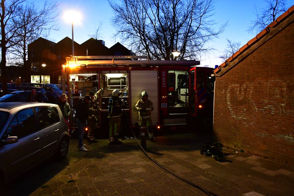 Droger in woning vat vlam