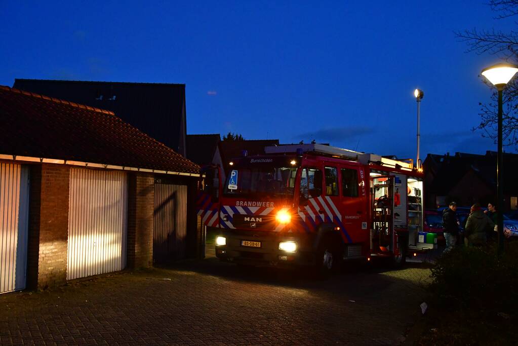 Droger in woning vat vlam
