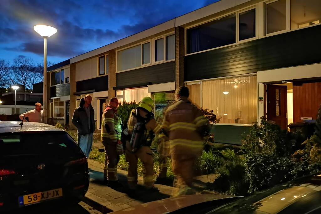 Koolmonoxide-alarm gaat af in woning