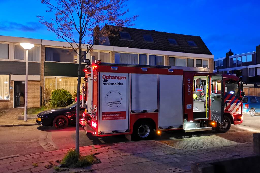 Koolmonoxide-alarm gaat af in woning