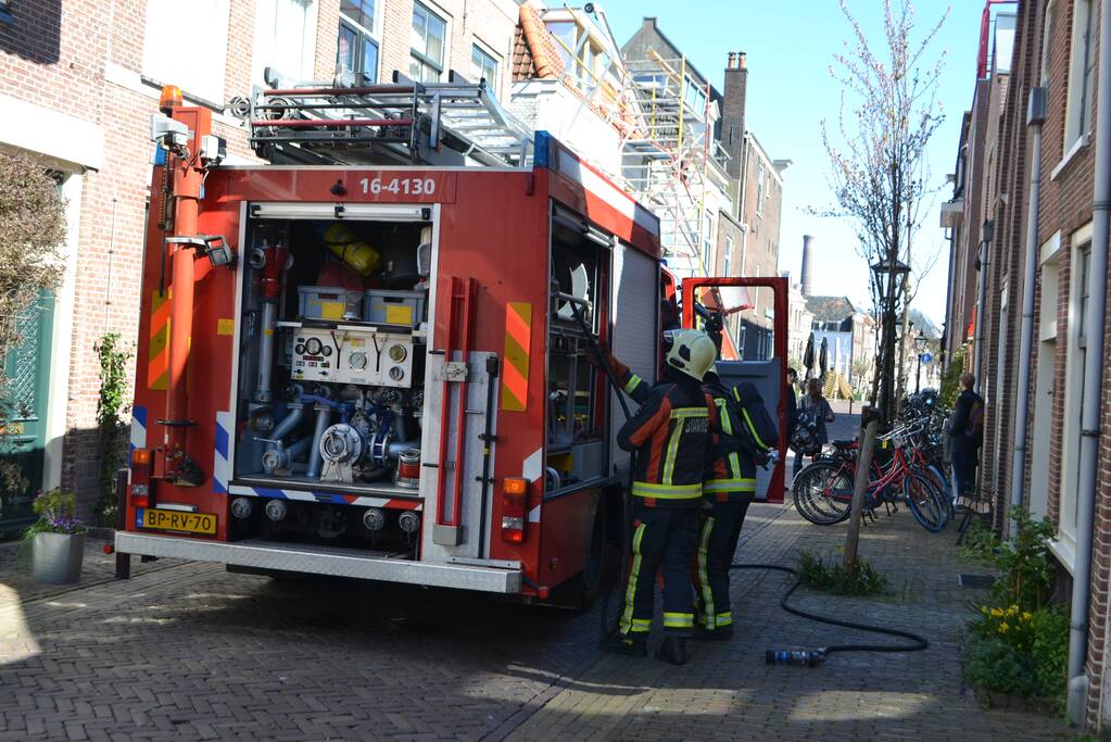 Gasleiding geraakt tijdens verbouwwerkzaamheden