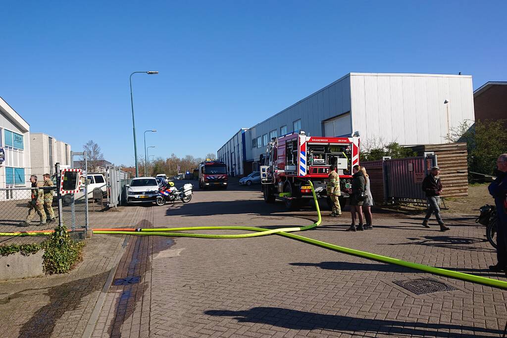 Brand in bedrijfspand Snijcon op industrieterrein Remmerden