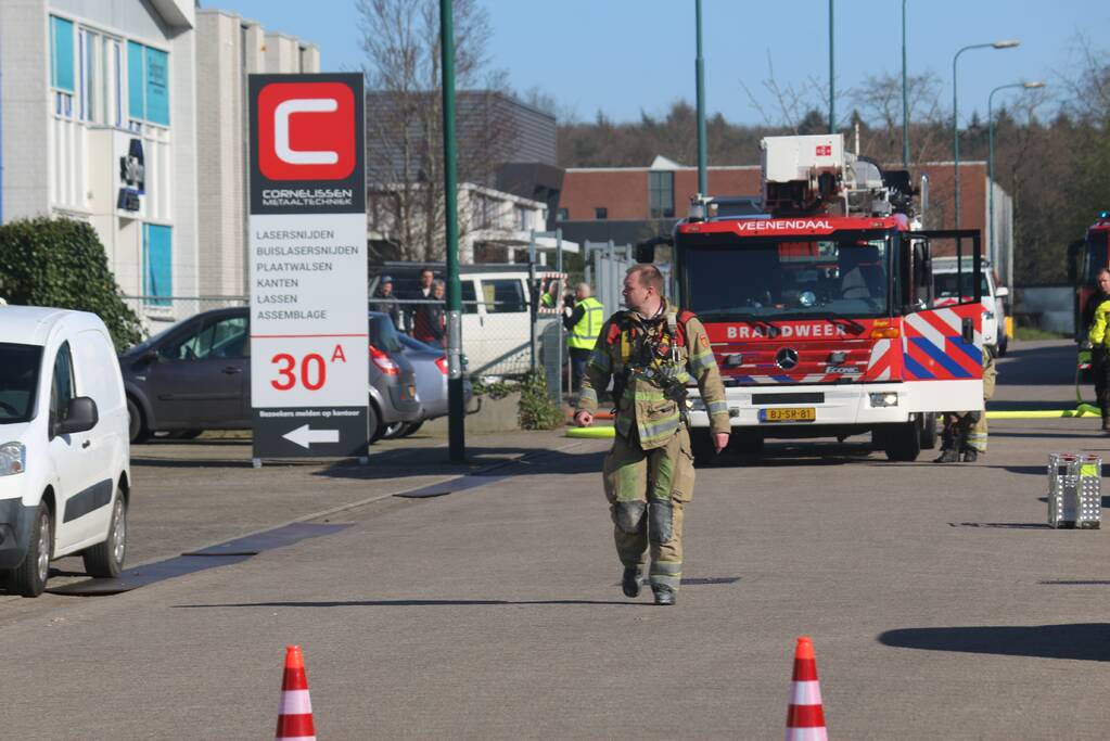 Brand in bedrijfspand Snijcon op industrieterrein Remmerden