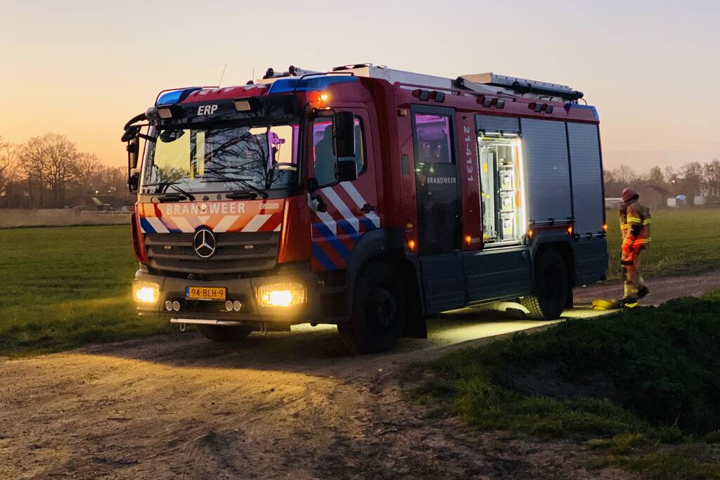 Schaap te water geraakt bij gemaal