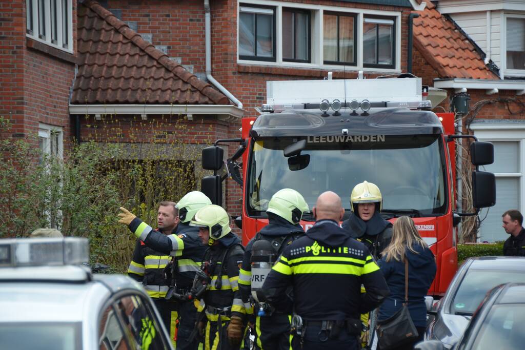 Brand op bovenverdieping van woning